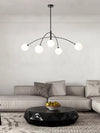 Geometric line molecular magic beans chandelier