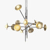 Creative golden trumpet chandelier