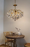 French retro glass chandelier