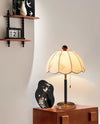 French retro solid wood table lamp