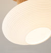 Cream style solid wood ceiling lamp