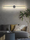 Creative geometric long strip mirror front wall lamp