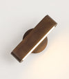 Solid wood LED wall light