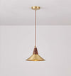 All copper walnut dining chandelier