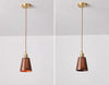 Solid wood all-copper small chandelier