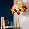 Colorful solid wood creative chandelier