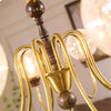 American retro solid wood living room chandelier