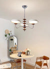 French medieval style flying saucer chandelier