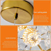 Nordic light luxury crystal bedroom bedside small chandelier