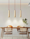 Wabi-sabi style yellow travertine vintage chandelier