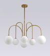 Line Magic Bean Glass Chandelier