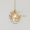 Japanese style glass petal chandelier