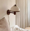 Solid Wood Mushroom Wall Lamp