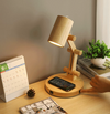 Japanese style log creative table lamp