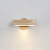 Solid wood LED wall light