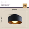 Minimalist LED round ceiling light