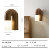 Creative personality solid wood wall lamp