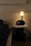 Medieval style solid wood bedroom table lamp