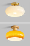 Medieval Style Glass Persimmon Ceiling Lamp