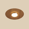 Ultra-thin walnut color aisle ceiling lamp