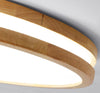 Solid wood LED ceiling light