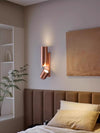 Nordic minimalist double head rotatable bedroom bedside wall lamp