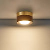 Retro solid wood corridor LED ceiling light