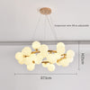 Nordic glass round ball personality chandelier