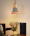 Wabi-sabi style bedroom bedside restaurant chandelier