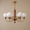 Vintage solid wood magic beans chandelier