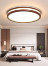 Solid wood LED ceiling light