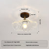 Retro lotus leaf aisle ceiling lamp