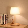 Japanese style solid wood bedside table lamp