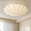 Cream silk bedroom ceiling lamp