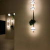 Nordic green plant outdoor corridor wall lamp