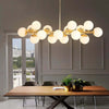 Nordic glass round ball personality chandelier