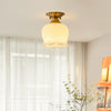 All copper lily of the valley flower aisle ceiling lamp