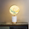 New Chinese style all copper marble creative table lamp