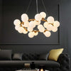 Nordic glass round ball personality chandelier