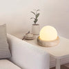 Cream Yellow Travertine Bedside Table Lamp