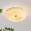 French style cream wind glass ceiling light