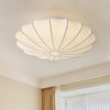 Cream silk bedroom ceiling lamp