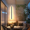 Black strip LED courtyard aisle wall light