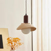 Wabi-sabi style ceramic bedroom pendant light