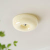 French style cream wind glass ceiling light