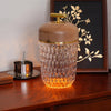 Creative pine cone glass table lamp