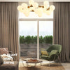 Nordic glass round ball personality chandelier