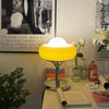 Medieval vintage egg tart table lamp