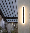 Black strip LED courtyard aisle wall light