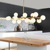 Nordic glass round ball personality chandelier